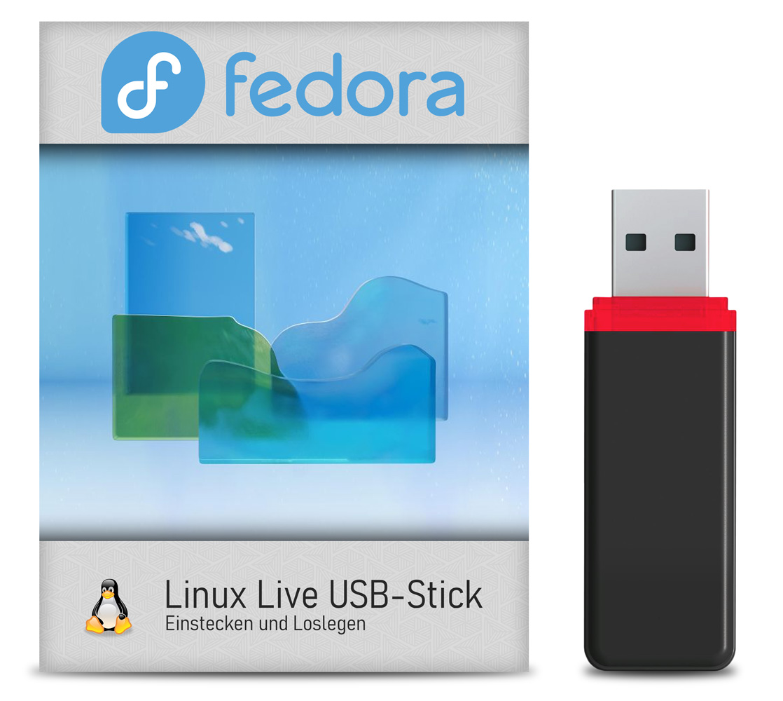 Fedora Linux Betriebssystem auf 32 GB USB 3.0 Stick