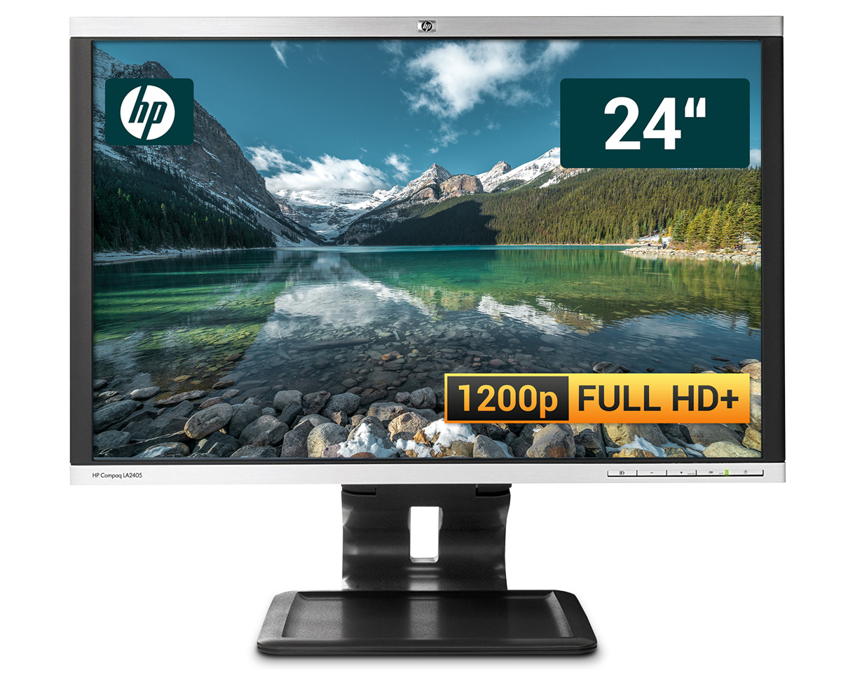 24 Zoll Full HD Monitor - HP LA2405 - 16:10 1920x1200 USB DisplayPort DVI VGA